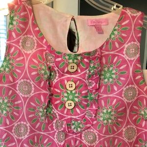 Lilly Pulitzer Pink/Green Small Top